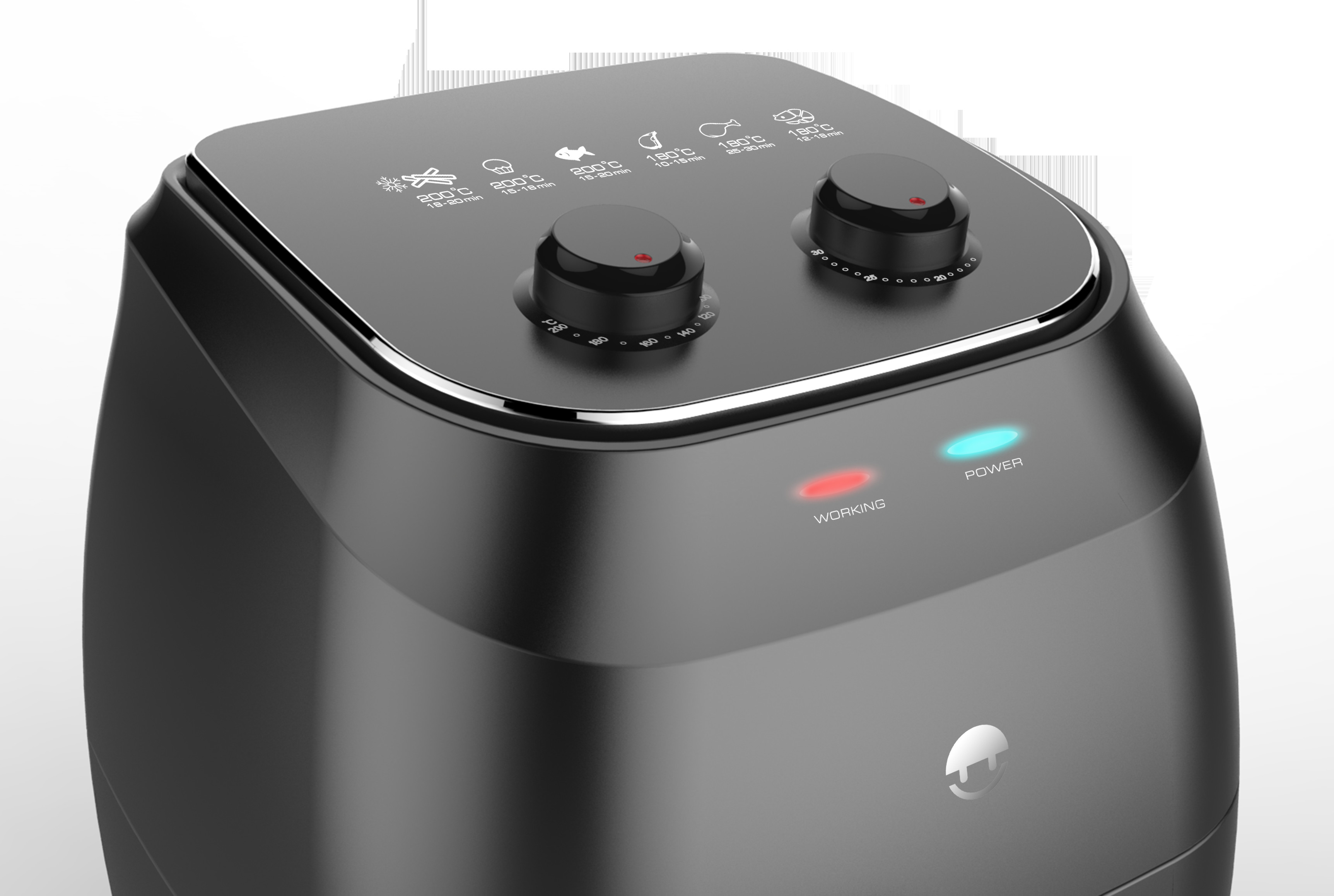 Modern Family Air Fryer Non Stick Coating For Each Cleaning OEM Acceptable