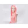Buy cheap Silky Straight Wave Colored Hair Wigs , Pink Color Human Full Lace Wigs With Baby Hair from wholesalers