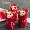 Buy cheap New Style Flower Bouquets Good Luck Gifts Hug Bucket Lucky Cat Doll Flower Bouquets Spring Festival Living Room Desktop Ornaments from wholesalers