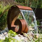 20cm Corten Steel Water Feature SGS Round Landscape Rusty
