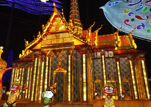 Buy cheap Real Proportion XianTao Elderly Handmade Lantern Display Birthday Festival from wholesalers