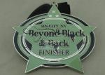 Zinc Alloy Die Casting Ribbon Medals , Souvenir Award Sport Imitation Hard