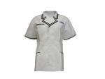 160 GSM T/C 42% 55% Spandex 3% Lapel White Medical Suit Antimicrobial Wrinkle