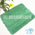 Green Color Microfiber Coral Fleece Fabric With Green Nylon Hard Wire Flat