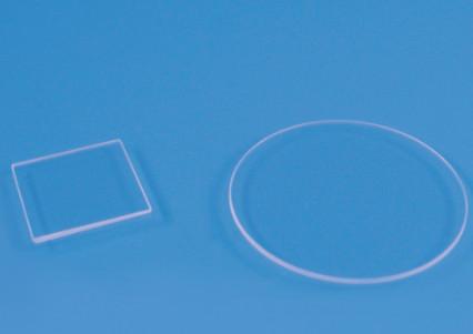 Optical Industry Quartz Glass Products Light Weight Customizable Transparent