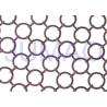 Buy cheap Bronze Hotel Metal Ring Curtain Antique Copper Space Partition With 22 Mm Rings from wholesalers