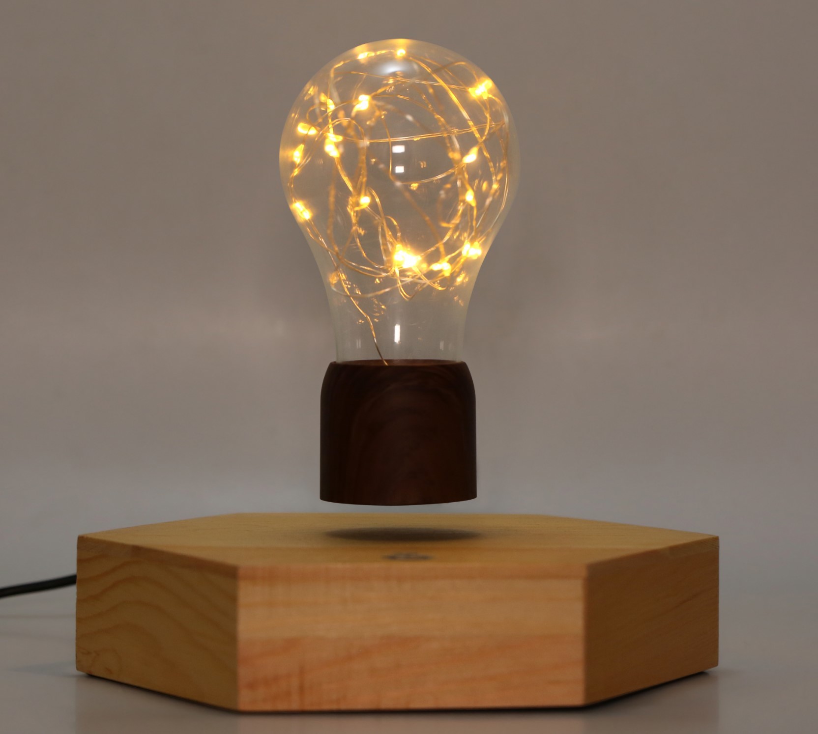 octagon magnetic levitation FLOATING wireless lamp bulb night light