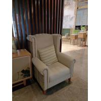 Buy cheap 930*900*1150mm White Single Sofa Chair Tufted Fabric Recliner Rolled Arm product