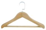Smooth finished Hotel Room Hangers 430*17*17mm With Flat Hook