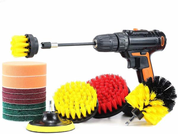 Buy cheap 14Pcs Polypropylene Power Drill Brush Attachments Set 800g Scrubber from wholesalers