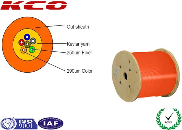 Buy cheap 12 Core Fiber Optic Cable Inside Single Fiber Armored More Tight Buffered Design from wholesalers