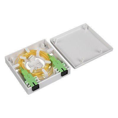 Buy cheap 2 Core Optical Faceplate Box 86mm Fiber Optic Outlet Box 50g from wholesalers