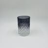 Buy cheap Ombre Black Glass Bathroom Accessories Set with Round Shape and Diamond Pattern from wholesalers