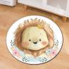 Buy cheap Living Room Carpet T4 Polyester Fiber Computer Chair Floor Mat 80cm 60cm Circular Area Rugs from wholesalers