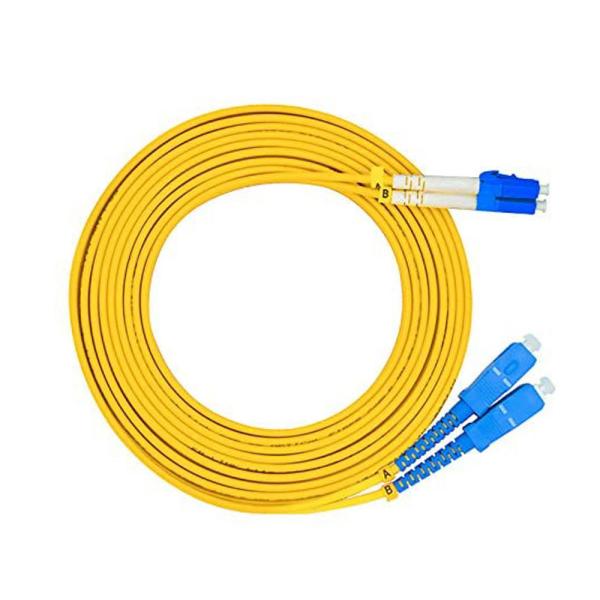 Buy cheap LC - SC Fiber Optic Patch Cable / Fiber Optic Patch Cord Singlemode Duplex from wholesalers