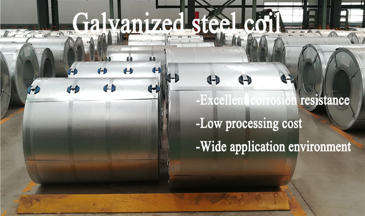 Hot Dipped GI Galvanized Steel Coil with 30-275g/m2 Zinc Coating and Guaranteed 0.48*1000mm Size Big Spangel DX51D 80g