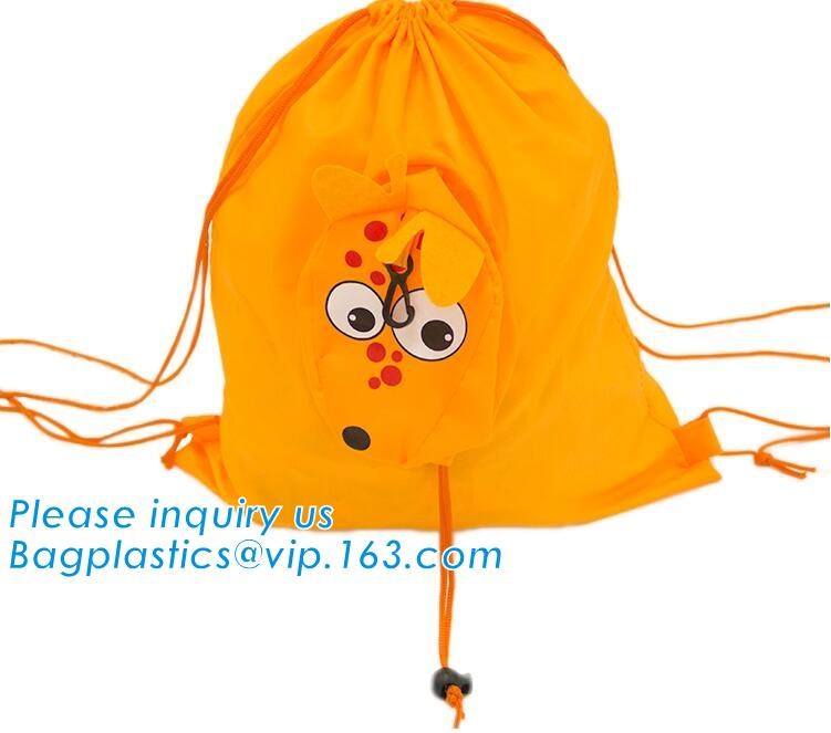 Polyester fabric drawstring bag /advertising pull rope backpack cloth bag /nylon shoulder pocket customization BAGEASE