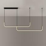 Modern Kitchen Island Chandelier Living Room Black minimalist designer