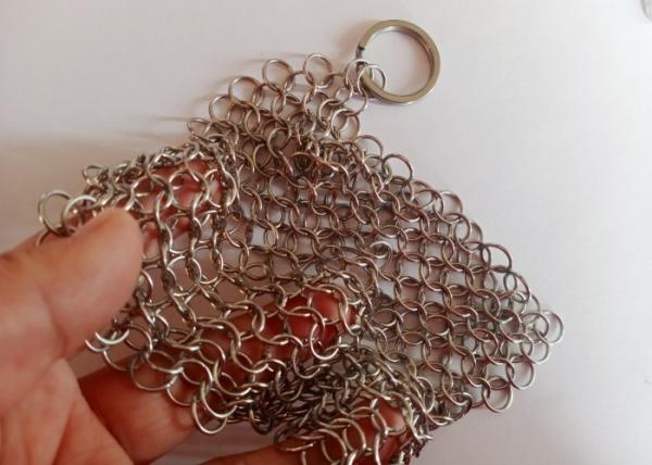 Buy cheap ODM OEM 1.2mmx10mm Metal Stainless Steel Ring Mesh As Cast Iron Cleaner from wholesalers