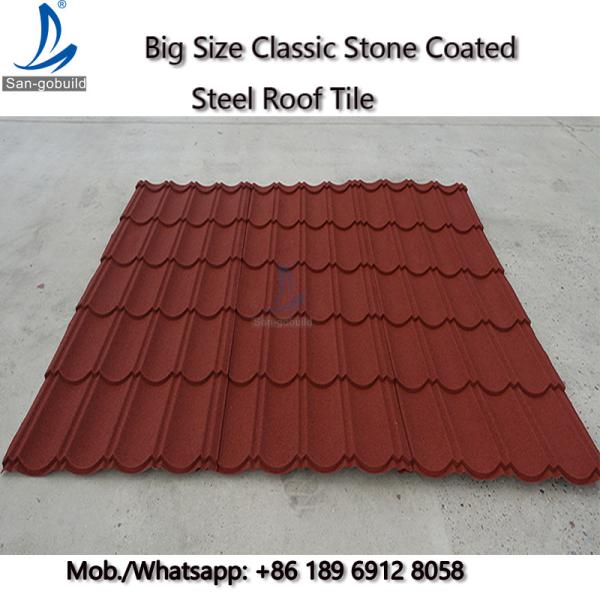 50-Years Warranty Classical Multi-Step Decras Stone Coated Roof Tiles Prices,