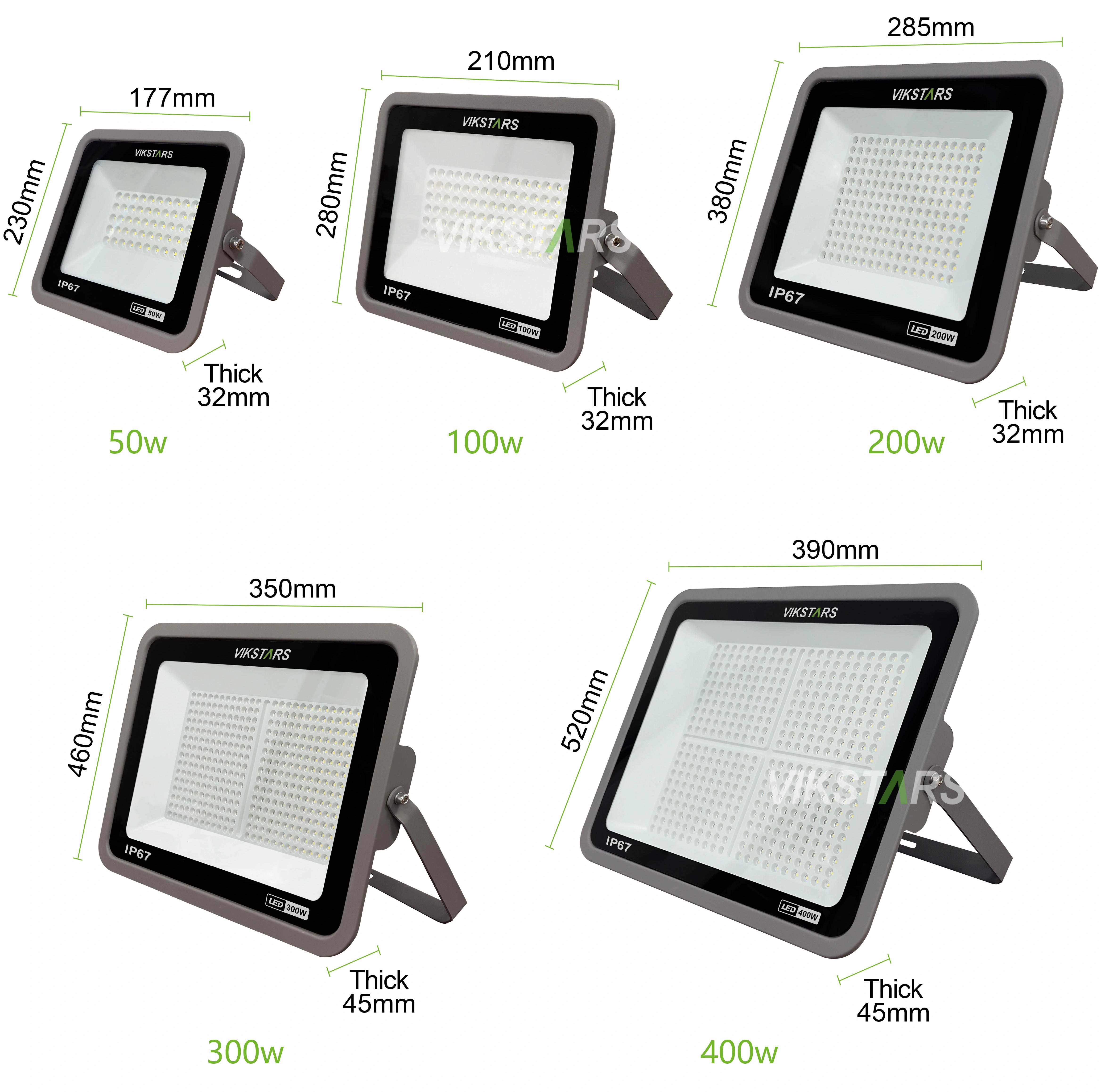 Cheapest Price LED Flood Lights 50W 100W 150W 200W 300W 400W IP67 Outdoor LED Reflector 6