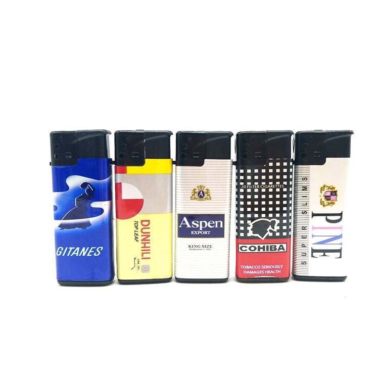 High Quality New Design Different Colors Electronic Disposable Cigarette Windproof Lighter