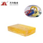 Aluminum Yellow Hot Melt Packaging Tape Solid Adhesive TPR-7350