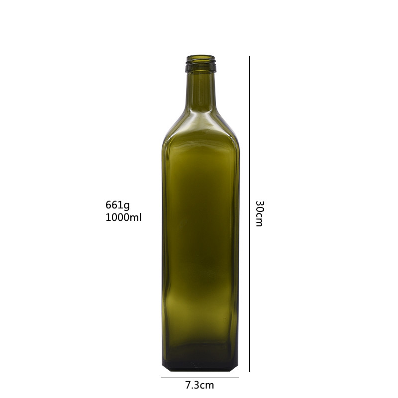 270ml 520ml 1L Lead Free Glass Edible Oil Bottle