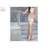 Buy cheap Long Sleeve Gold Sequin Mermaid Prom Dress Special Sequins Fabric Zipper No Tail from wholesalers