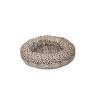 Buy cheap Leopard Print Round Dog Bed , Modern Cat Bed Waterproof Non - Slip Bottom from wholesalers