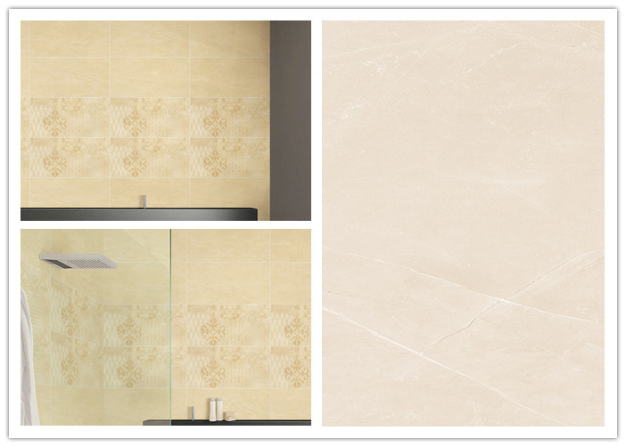 40*80cm Indoor Porcelain Marble Tile Beige Color Wear - Resistant