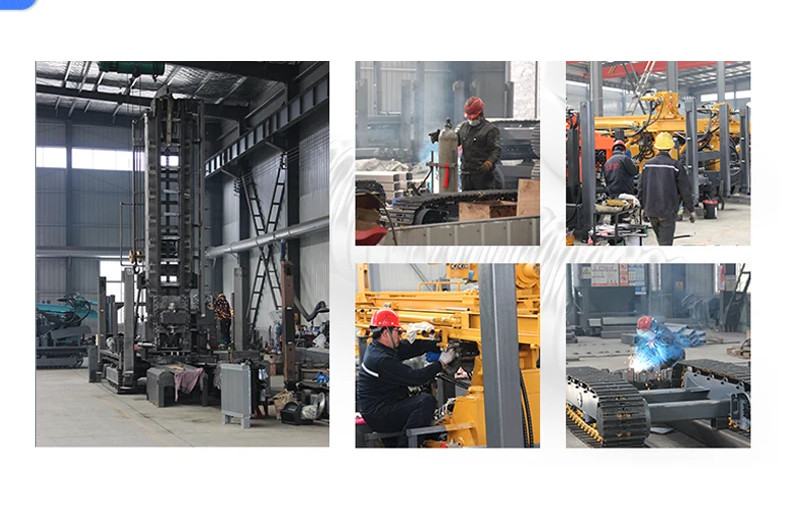 6.6m Tower Steel Crawler Water Well Drilling Rig 280 300 350m