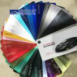 Waterproof Vehicle Car Wrap Sample Book Portable Chrome Material