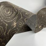 Brown Composite Wood Veneer With Fleece Backing DIY Wood For Jewel Box Car