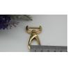 Buy cheap Durable nickel free 3 color zinc alloy metal 20 mm eye bolt d ring snap hook for handbag from wholesalers