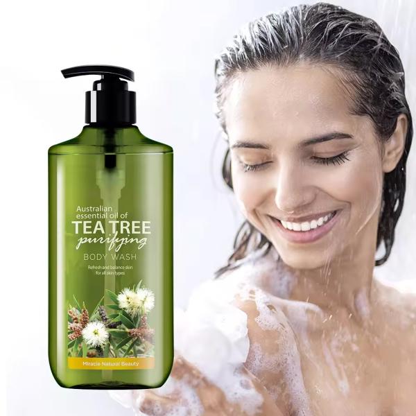 Buy cheap Tea Tree Oil Body Care Wash Deep Cleaning Perfumed Antibacterial Body Cleanser Gel from wholesalers