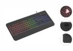 RGB Backlight In Non-breathing Light Mode Keyboard With Carbon Fiber Film For