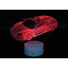 Buy cheap Car 3D LED Illusion Lamps 7 Colors Boys Bedrooms 3 AA Battery With Timer from wholesalers