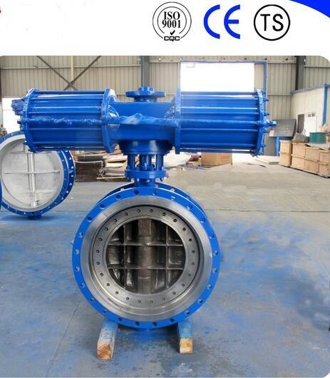 Buy cheap Pneumatic Metal Seat Butterfly Valves DN300 PN10 For Industrial Waste Water from wholesalers
