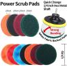 Buy cheap Nylon PP Filament Electric Drill Brush 24 Pieces Red 2'' 3.5'' 4'' 5" from wholesalers