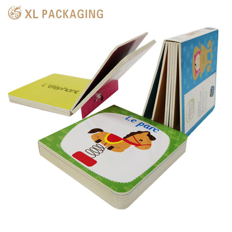 A Set Of Children English Book 9pcs Small Cognitive Paper Book Custom Printed