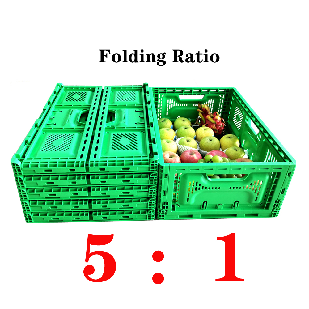 PP Vegetable Packing Plastic Moving Box Containers Crate Stackable Foldable Crate