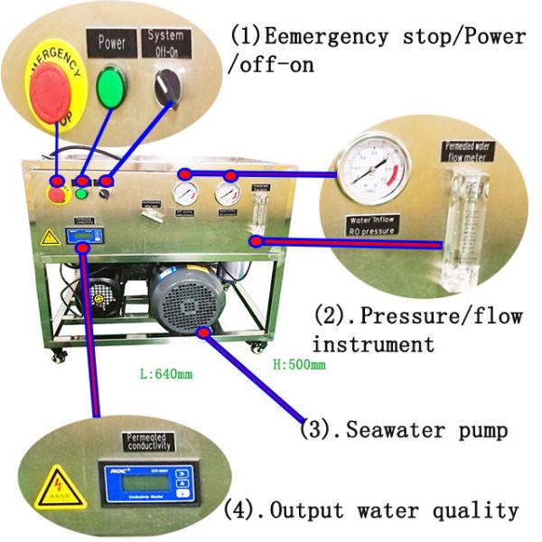 Buy cheap Small Seawater RO Plant 99.7% Rejection efficiency Antibacteria 220V from wholesalers