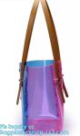 Leisure PVC Purple Handbag For Ladies, Promotional Handbags, Summer Beach Bag