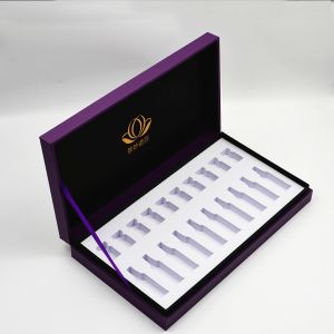Buy cheap Outer Makeup Cosmetic Packaging Boxes CCNB Wooden Hinged Kit Skincare Beauty With Ribbon Strap from wholesalers