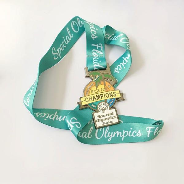 Buy cheap Custom Logo Sports Stamping Press Honorary Custom Event Medals Golden Cool Marathon Medals from wholesalers