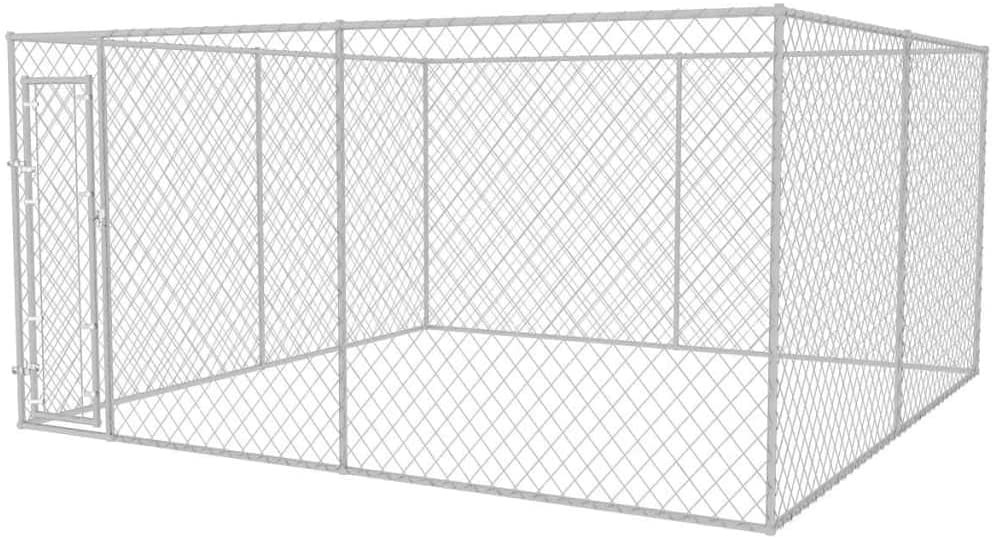 Rust Resistant Galvanized Steel 4x4m Dog Run Kennel