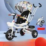 Elegant 12inch Baby Stroller Tricycle Childs Push Along Trike Can Lie Down