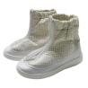 Buy cheap White Antistatic PU Gird ESD Fabric Short Boots For Cleanroom from wholesalers