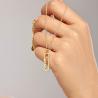Buy cheap 18k Gold Mom paperclip Pendant Necklace in 925 Sterling Silver from wholesalers